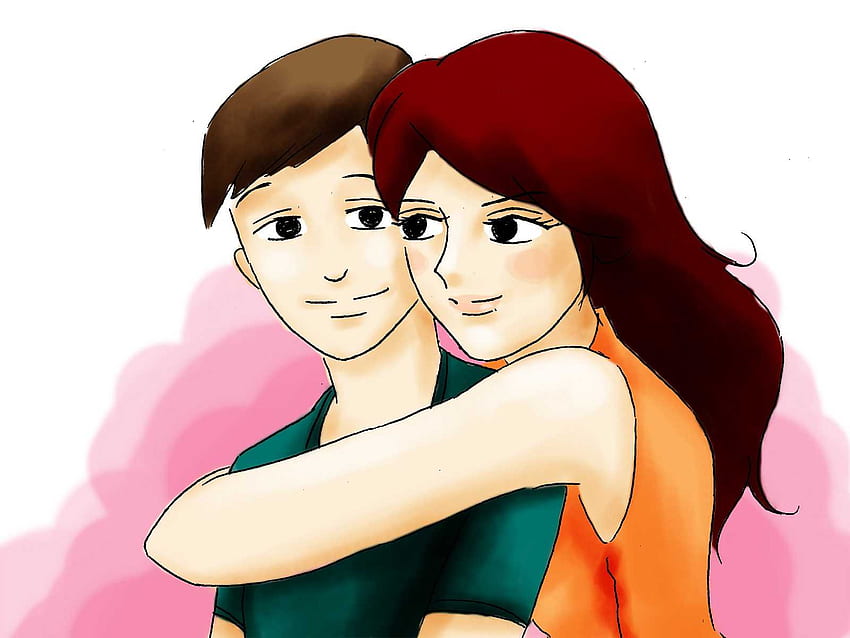 Couple Love Care Hug Nice Cartoon On Is Caring For Each HD wallpaper |  Pxfuel