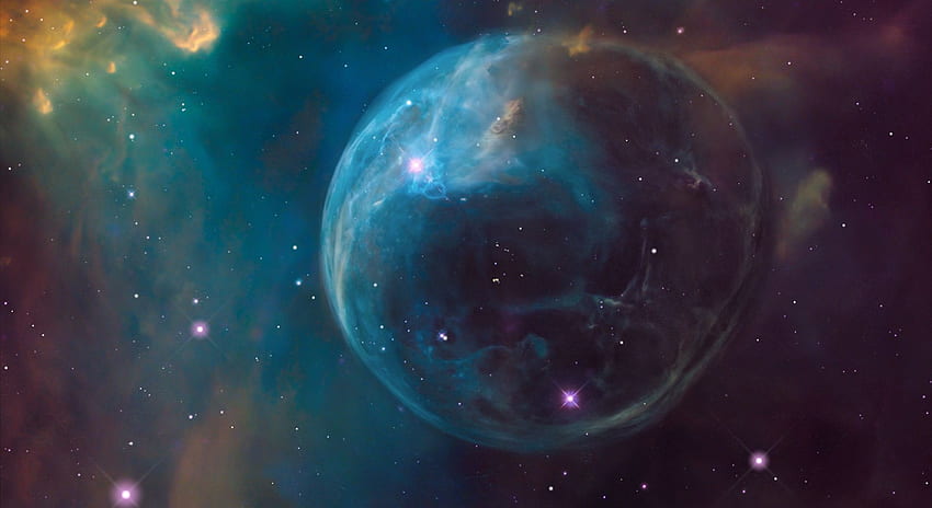 Забелязан гигантски, нарастващ космически балон, мъглявина Мехур HD тапет