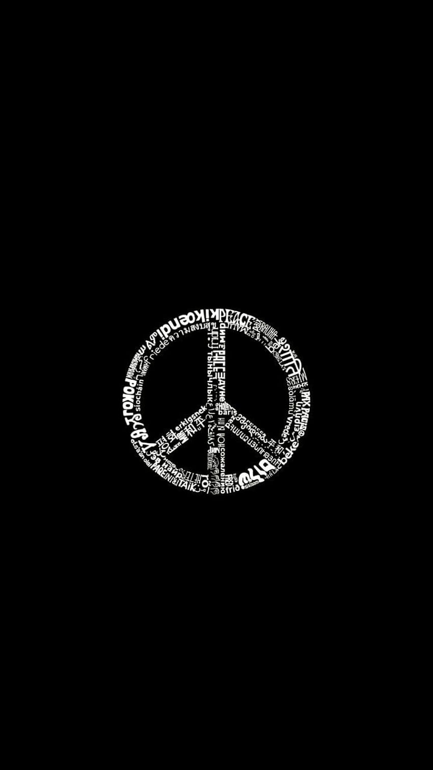 Peace symbol . Phone for men, Dark phone , Black iphone HD phone wallpaper