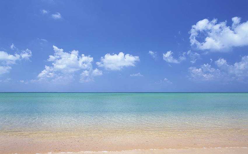 Hawaii Beach - Hawaii's Aquamarine Sea and blue Sky NO.21 HD wallpaper