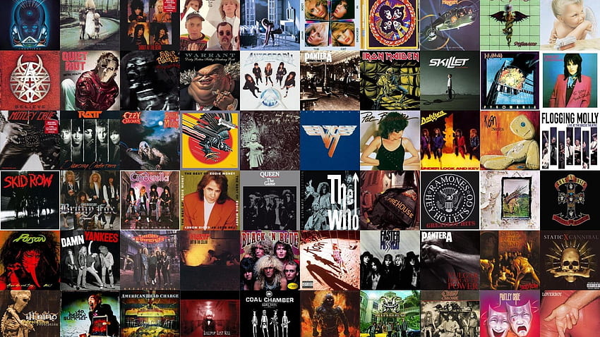 Classic Rock Album Covers - Collage - & Background , Album Cover HD wallpaper