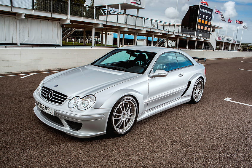 Cars, Side View, Amg, Mercedes-Benz, Silver, Silvery, Clk-Class HD wallpaper