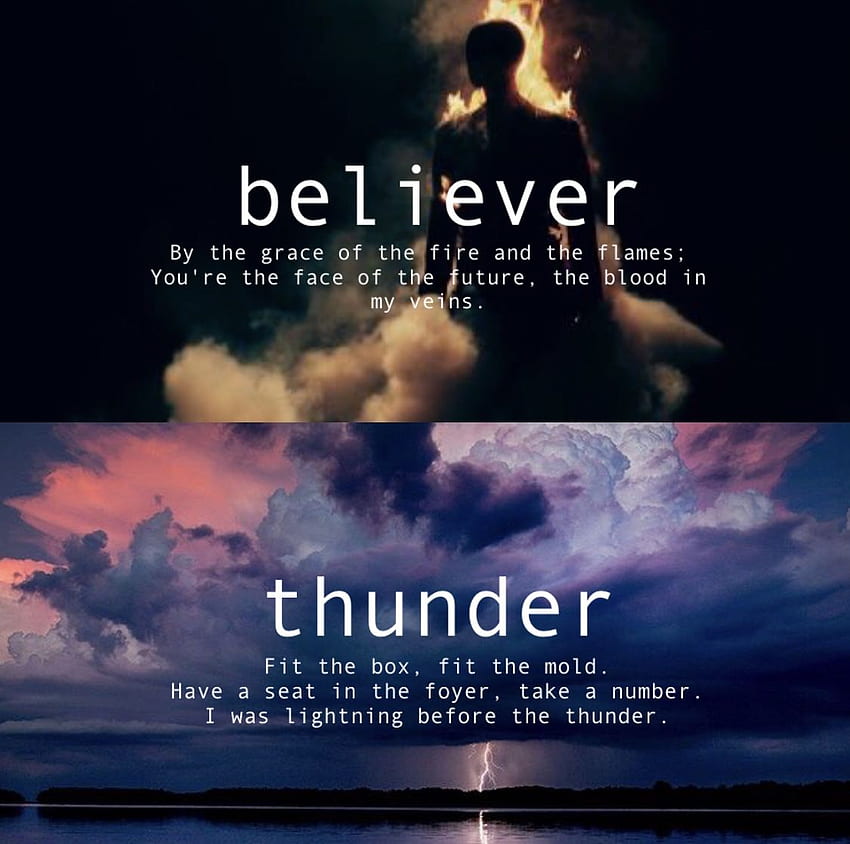 Imagine Dragons - Believer (Lyrics) 