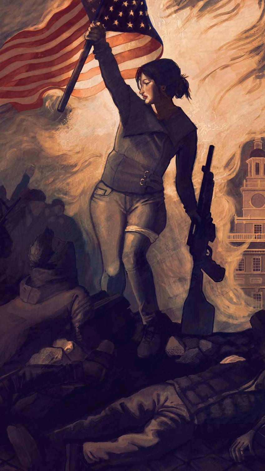 Homefront: devrim, bayraklı kız asker, . Asker, Devrim, Devrimci Kız Utena HD telefon duvar kağıdı