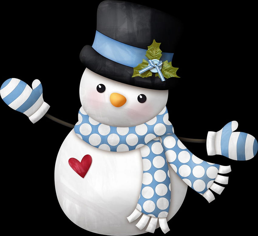 Snowman, other, abstract, christmas HD wallpaper