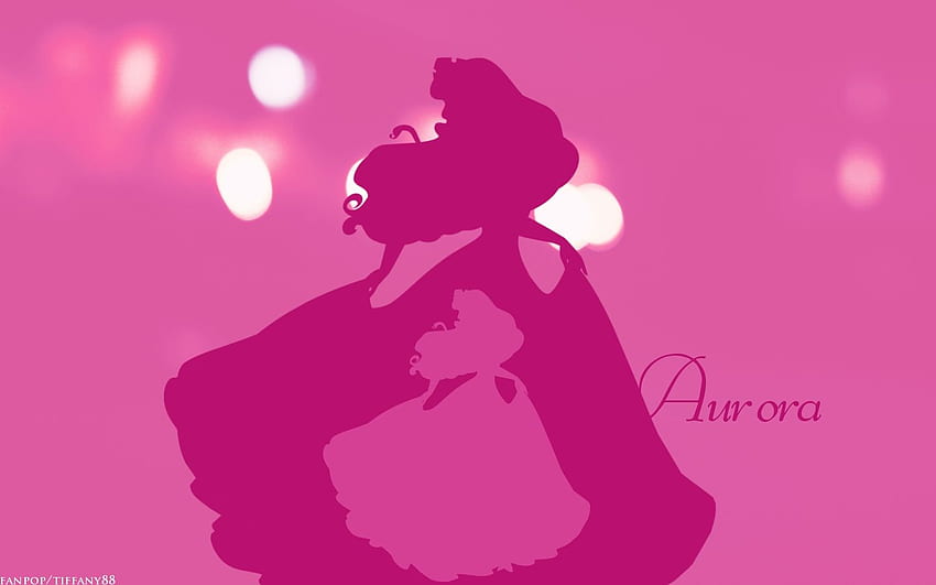 Дисни принцеса Минималистичен стил - Аврора HD тапет