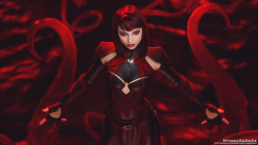 Mortal Kombat 11 - Skarlet Pinup de ShizzyZzZzZz en Newgrounds fondo de pantalla