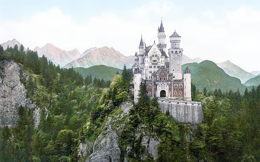 Neuschwanstein Castle Bavaria Germany. PC Walls - Places HD wallpaper