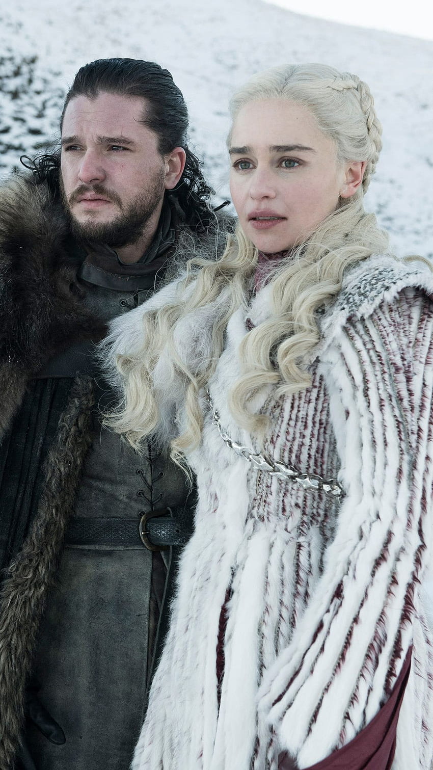 Jon snow, arka plan, Daenerys Targaryen ve Jon Snow HD telefon duvar kağıdı