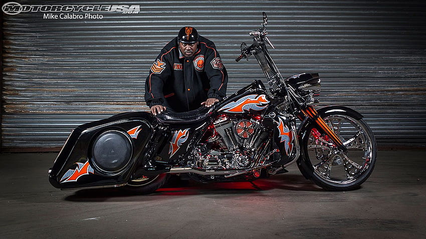 Riddles 2 PAC H D Road King Custom Motorcycle USA, Harley-Davidson Bagger HD wallpaper