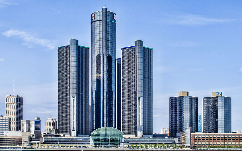 Detroit Marriott, Renaissance Center, Detroit HD wallpaper