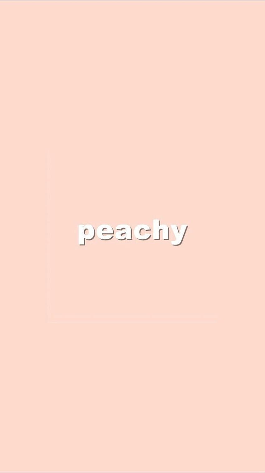 Peach Aesthetic iPhone, Peach Pink HD phone wallpaper