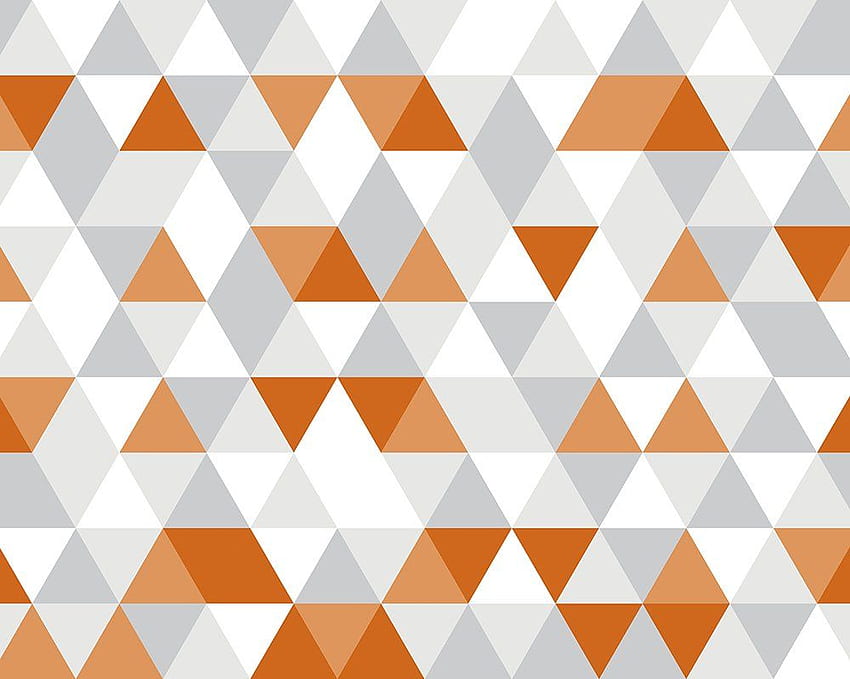 Papier Peint Fresque Géométrique Orange Vif Fond d'écran HD