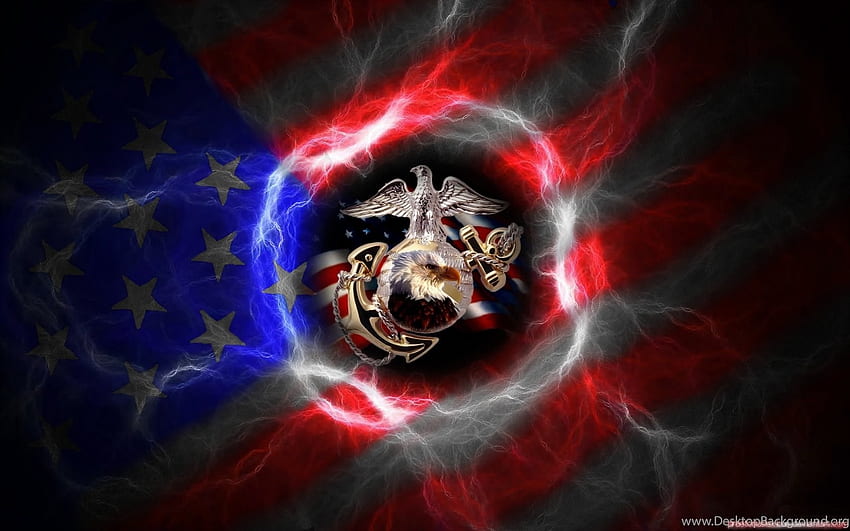 Awesome Marine Corps Logo Background