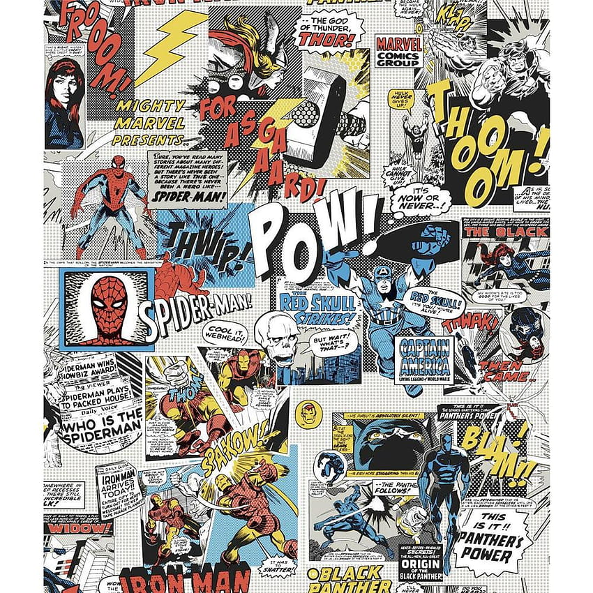 Revêtements muraux York Marvel Comics Pow! dans le département Fond d'écran de téléphone HD
