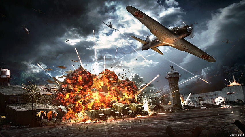 Pertempuran Langit WW2. Dieselpunk WW2, WW2 dan WW2 Captain America, Jepang WW2 Wallpaper HD