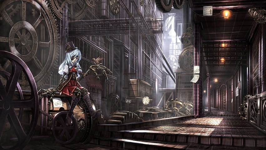 Animated Steampunk, Dieselpunk HD wallpaper