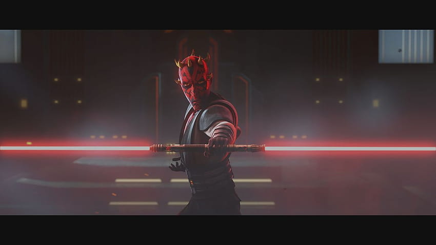 Star Wars: Klon Savaşları'nın programı Ahsoka Tano, Darth Maul ışın kılıcı düellosu, Lightsaber Battle HD duvar kağıdı