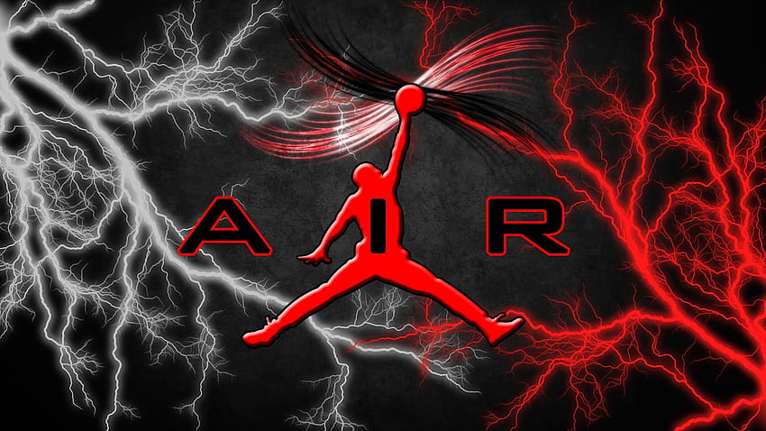 Logotipo de Air Jordan para, logotipo de Michael Jordan de dibujos animados fondo de pantalla