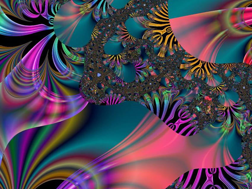 HIPPIE ABSTRACT, COLORS, ABSTRACT, HIPPIE, TRIPPY HD wallpaper