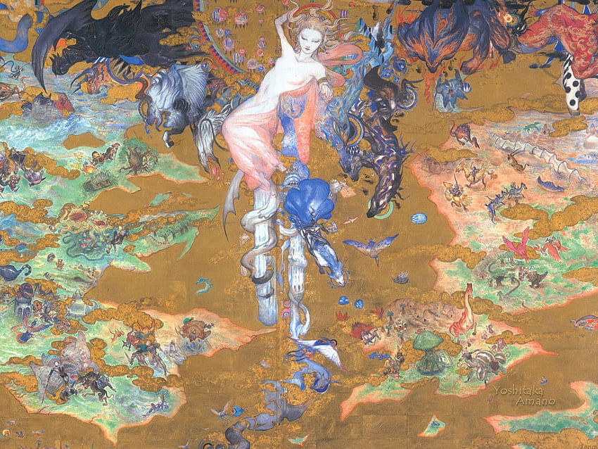 Yoshitaka Amano in 2020. Game concept art, Final fantasy art, Yoshitaka amano HD wallpaper