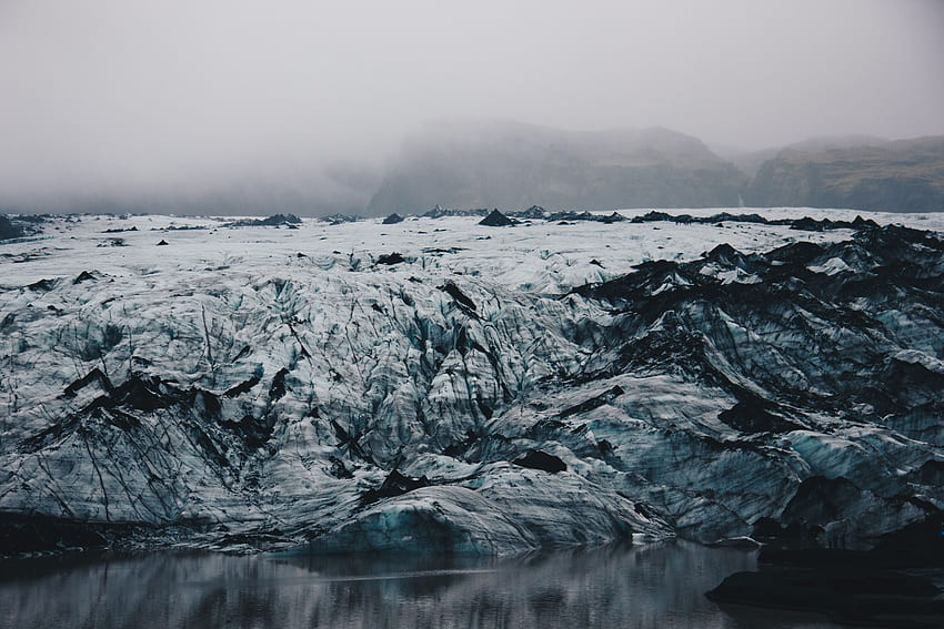 Natureza, Gelo, Costa, Banco, Islândia, Blocos De Gelo papel de parede HD