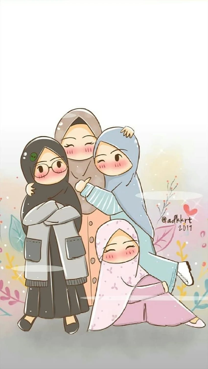 Wie Freunde (Dengan Gambar). Kartun, Ilustrasi Buku, Hijab Cartoon HD-Handy-Hintergrundbild