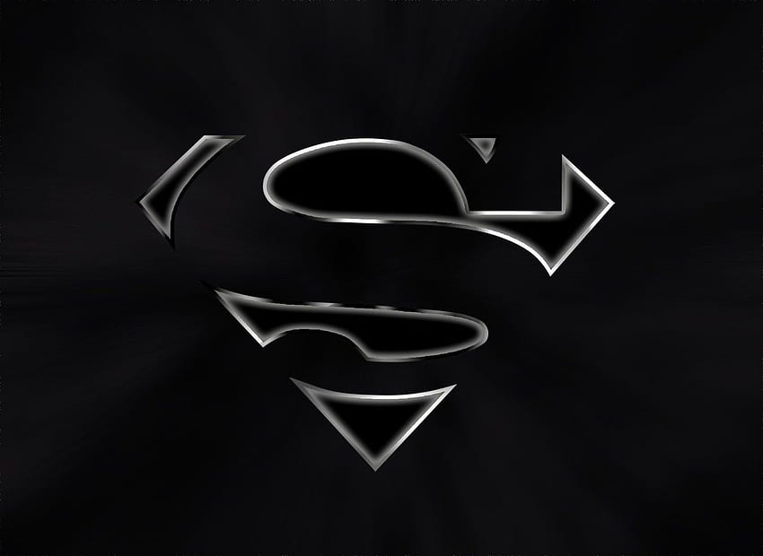 Czarne logo Supermana Tapeta HD