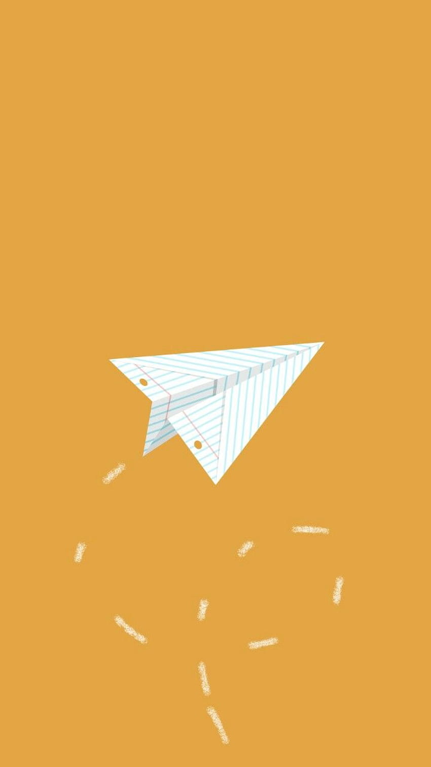 Pesawat kertas . Pesawat terbang, Tekstur latar belakang kertas, Mustard, Pesawat Kertas Lucu wallpaper ponsel HD
