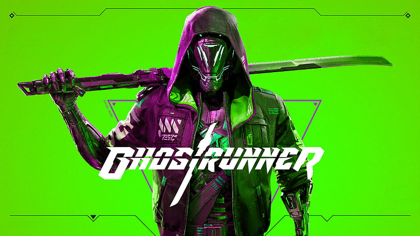 Ghostrunner Green - For Tech HD wallpaper