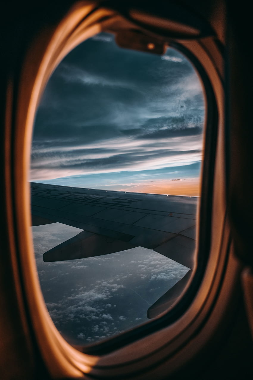 Height, Window, Porthole, Wing, Airplane, Plane, View HD phone wallpaper