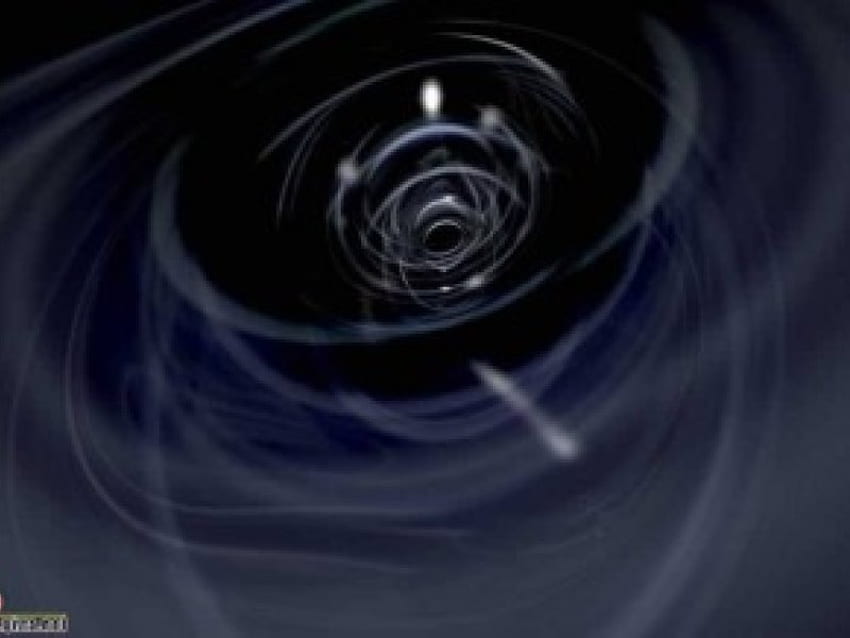 Czarny Vortex, spirale, czarny Tapeta HD