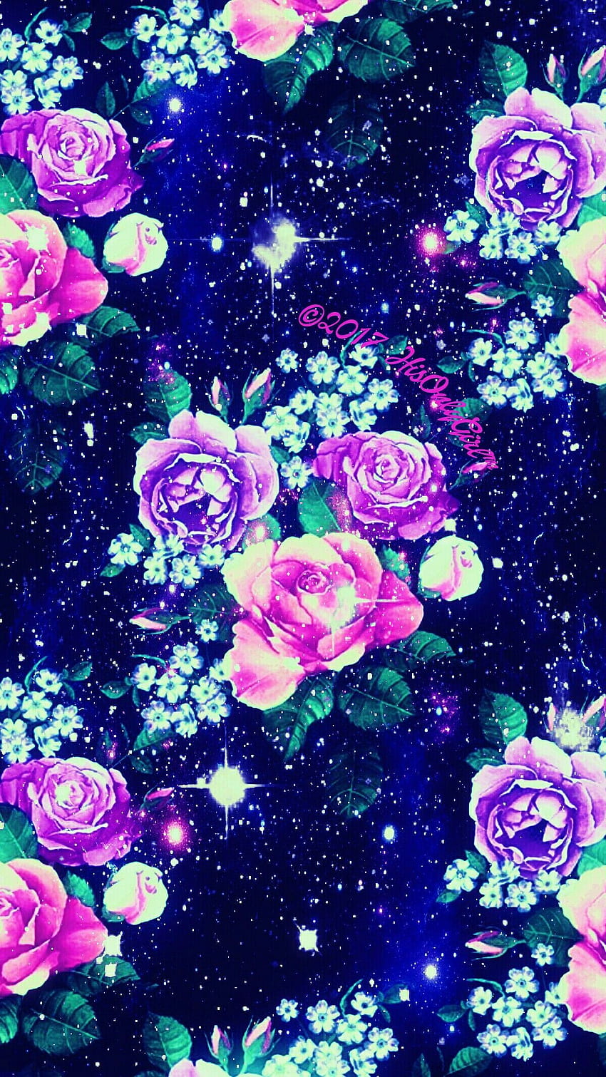 Galaxia de flores dulces que creé para la aplicación CocoPPa, Kawaii Galaxy  fondo de pantalla del teléfono | Pxfuel