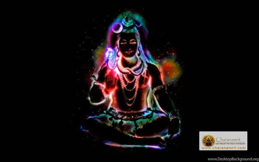 Lord Shiva İçin Renkli Işık Efektleri. Arka Plan, Shiva Koyu HD duvar kağıdı