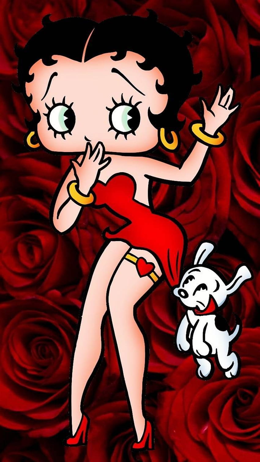 Betty Boop red rose by Glendalizz69 - 72 - on ZEDGE™ now. Browse millions of popu in 2020. Betty boop art, Betty boop cartoon, Betty boop, Black Betty Boop HD phone wallpaper