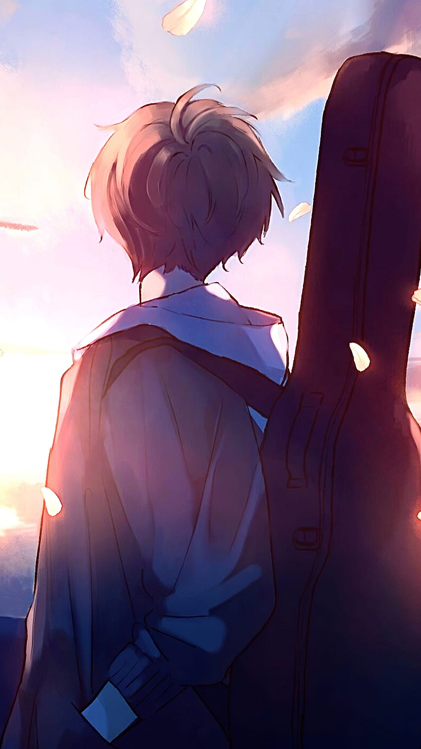 Anime boy guitar painting HD wallpapers | Pxfuel
