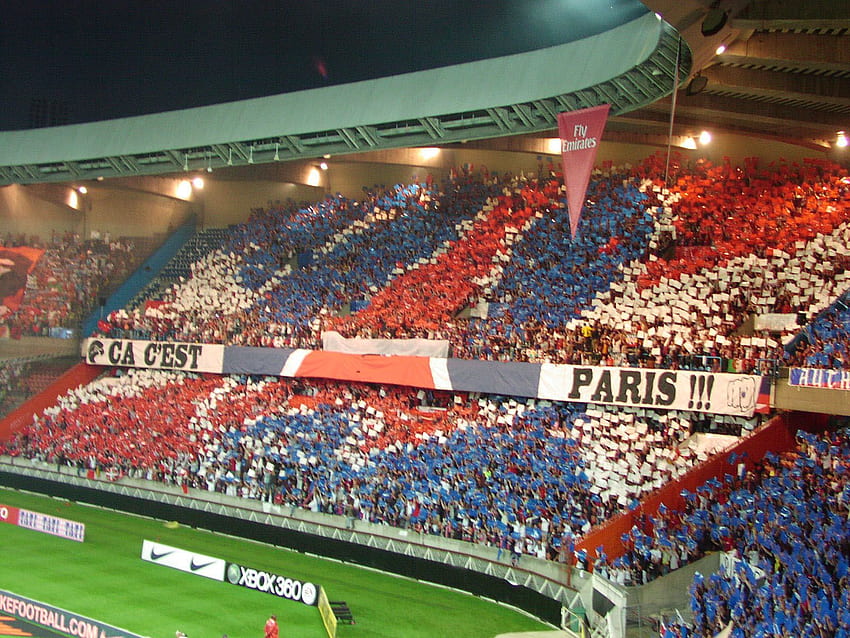 Amazing . That's why I like football so much : for the support. Indeed, it's only in a football stadium that you can see pi. Acessórios de futebol, Futebol, Parc Des Princes HD wallpaper