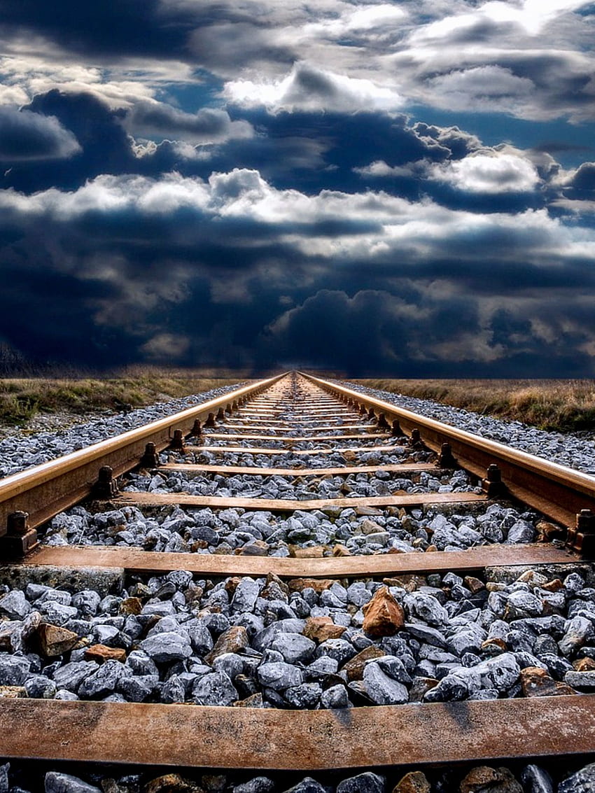 Railway Track Full - & Background , Train Track HD phone wallpaper | Pxfuel