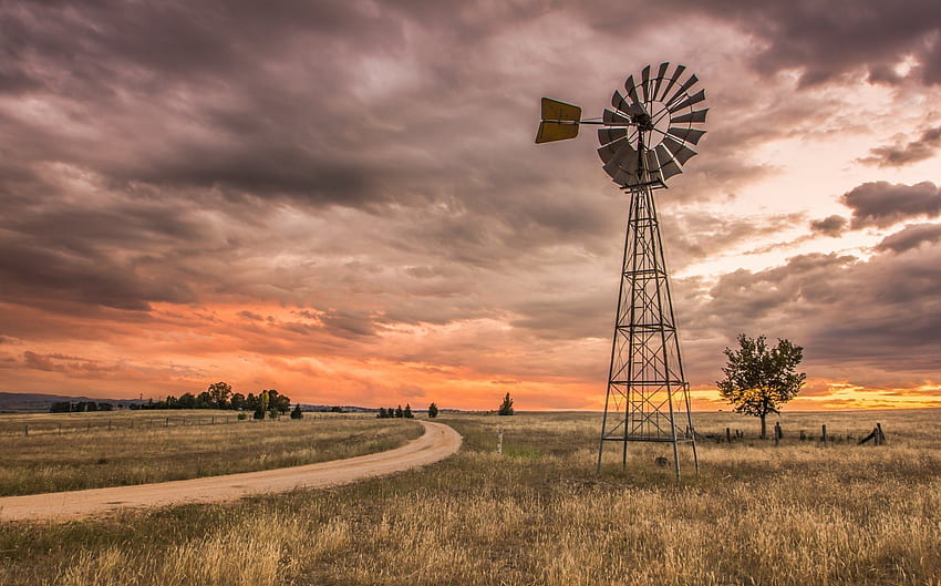 Country Scenes Windmill - at HD wallpaper