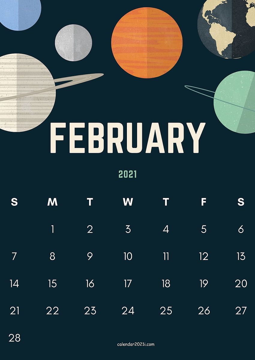 February 2021 Calendar: Printable, Floral, Holidays, , Design & More HD phone wallpaper
