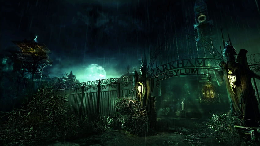 Arkham Asylum, asilo de terror de Halloween fondo de pantalla