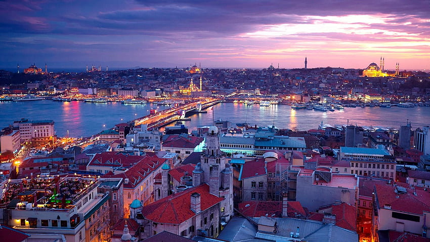 Galata Bridge - Istanbul . Studio 10 HD wallpaper