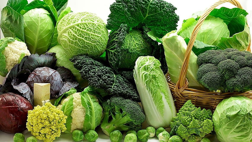 Зеленчуци, зеле, броколи, карфиол - девойка HD тапет