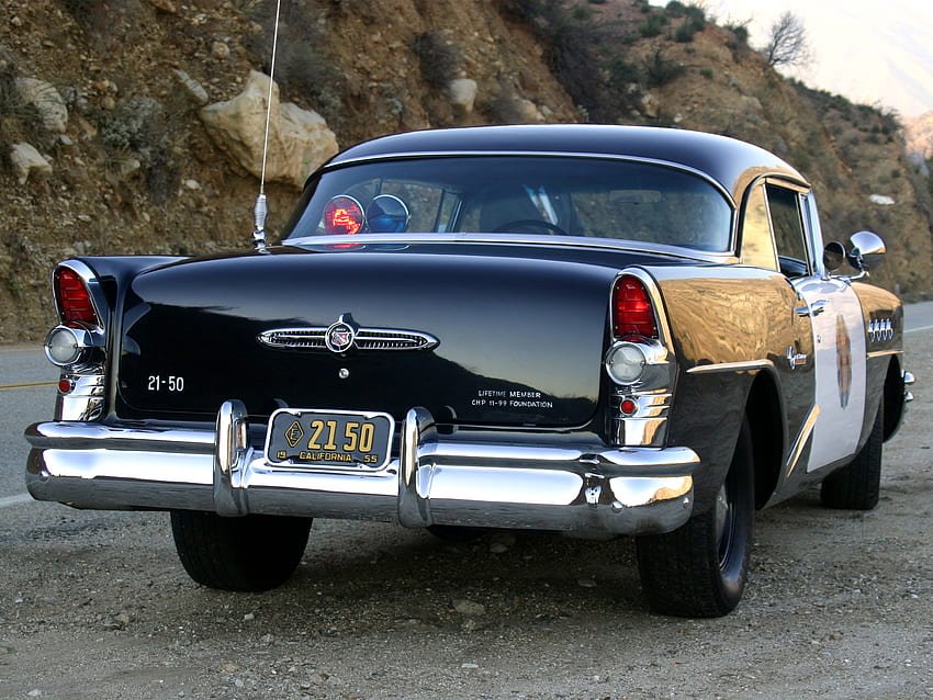 1955, Buick, Century, Sedan, Highway, Patrol, Police, Retro / and Mobile Background HD wallpaper
