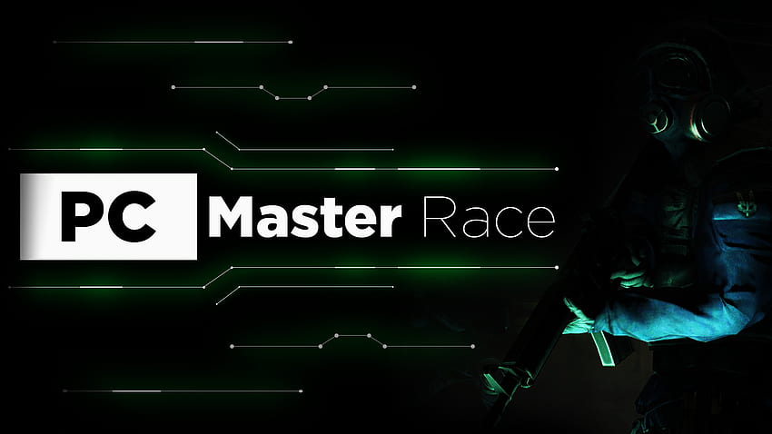 ... การแข่งขัน PC Master - สีเขียวและ CS:Go ! โดย MarukuSensei วอลล์เปเปอร์ HD