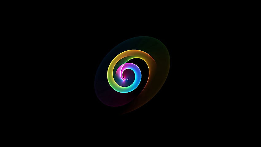 Abstract, Rainbow, Rotation, Colorful, Colourful, Iridescent, Spiral HD wallpaper