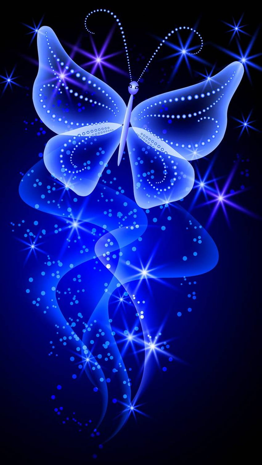 Mariposa de neón, mariposa de neón azul fondo de pantalla del teléfono |  Pxfuel