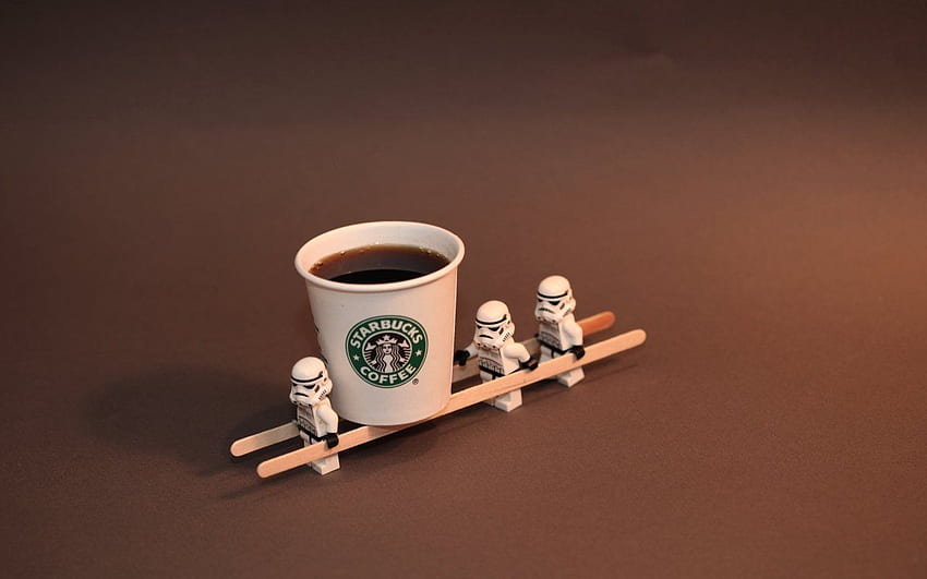 Coffee Legos Starbucks Stormtroopers, Coffee Laptop HD wallpaper