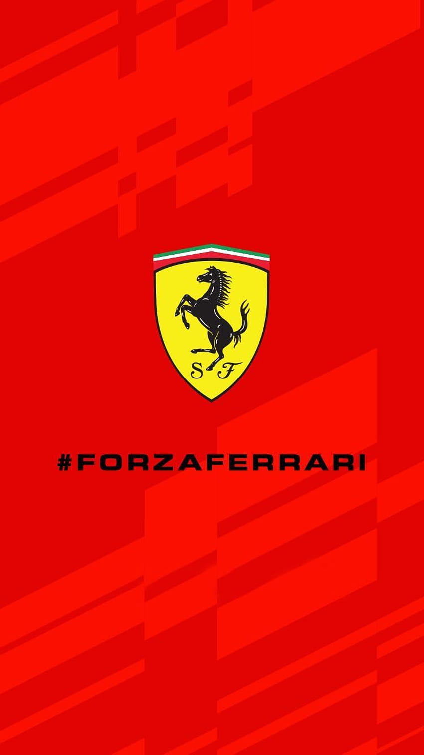 Scuderia Ferrari encendido. Ferrari, signo de Ferrari, Ferrari f1 fondo de pantalla del teléfono
