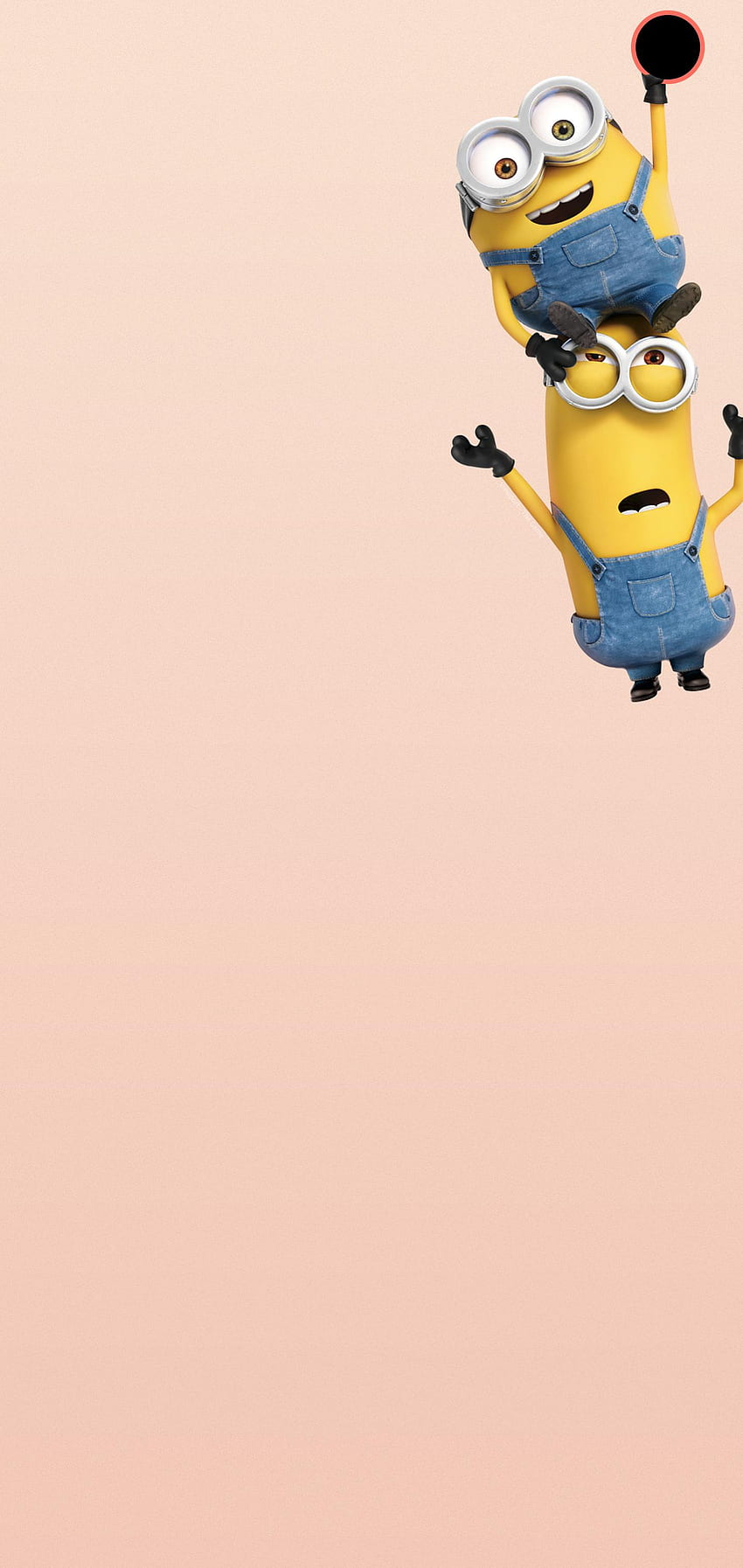 Minions of Despicable Me Hanging On by BlackBindy Galaxy S10 Hole HD phone wallpaper